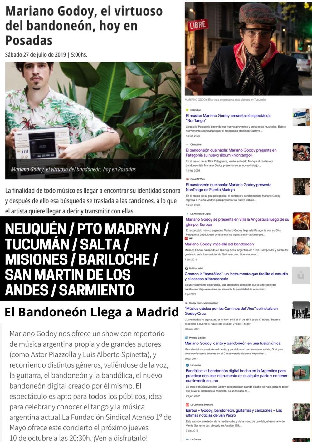 Press kit de Mariano Godoy, página 6